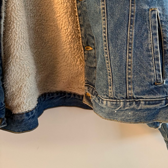 Vintage Eldorado Denim Jacket with Sherpa Lining Size 2XL - Picture 5 of 9